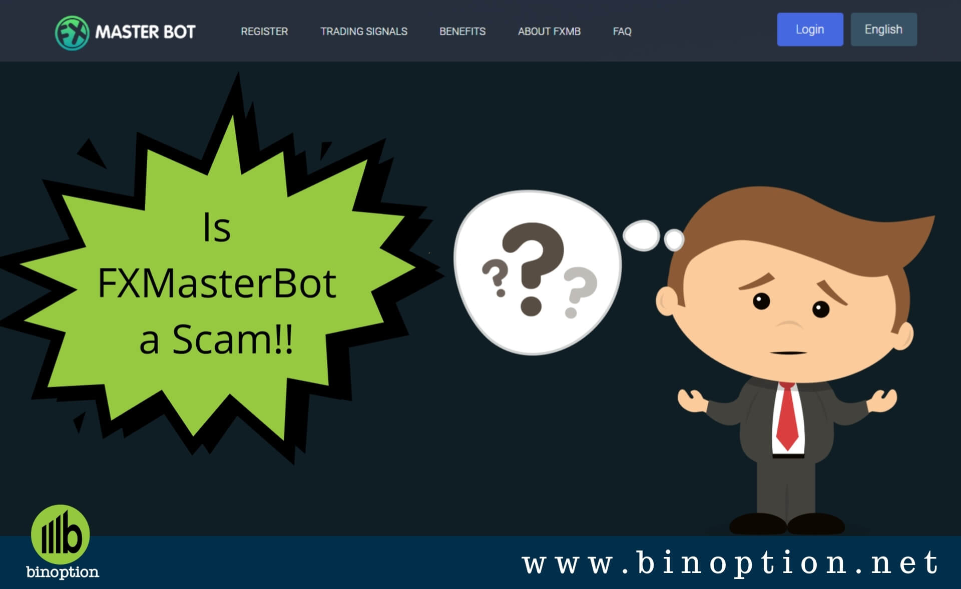 FXMasterBot Scam Review - Binoption